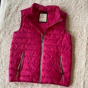 Hanna Anderson girls vest bright pink 14/16 EUC!